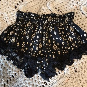 Black and Tan Shorts